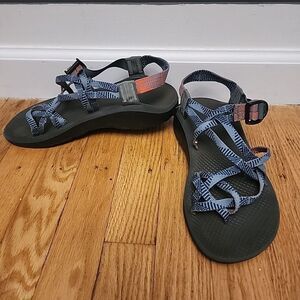 Womens Chaco Z Cloud X2 Sport‎ Sandals Size 9 Blue Strappy Shoes Blue